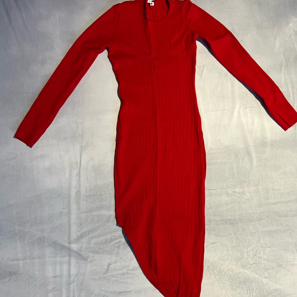 Hip Swing Dress - Red